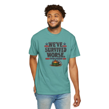We’ve Survived Worse T-Shirt — 1776 → 2026 Patriotic Tee