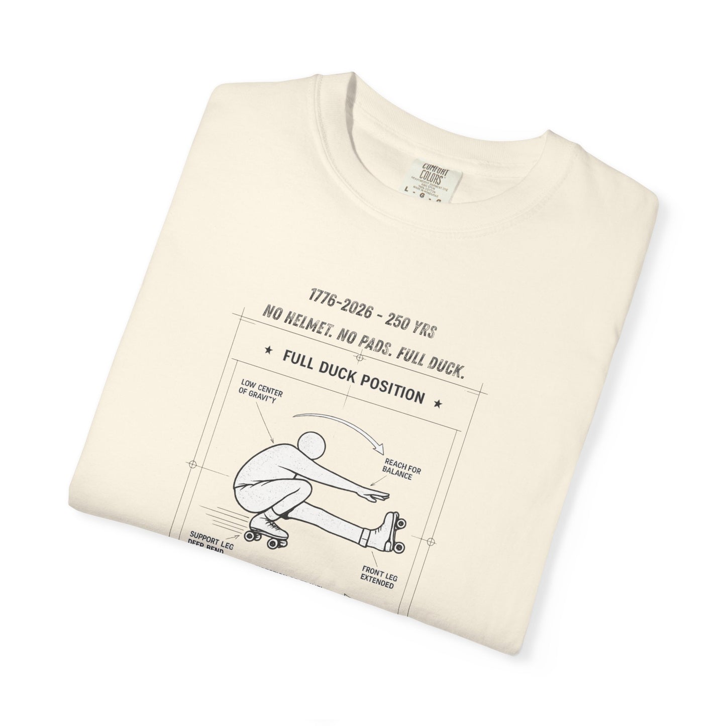 Full Duck Position Blueprint Graphic Tee - Just Gigi IFYKYK