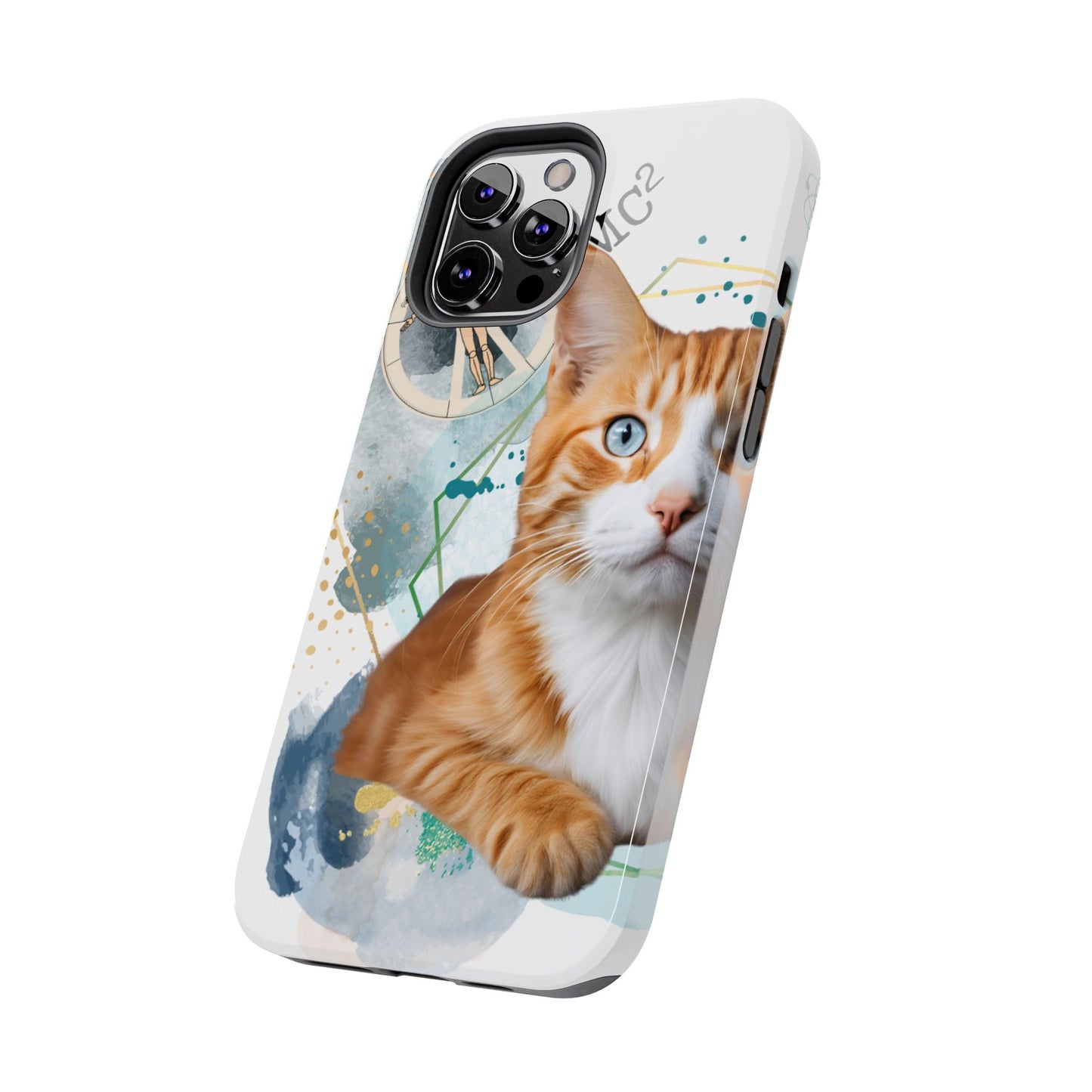 E=MC2 Cat Tough Phone Cases