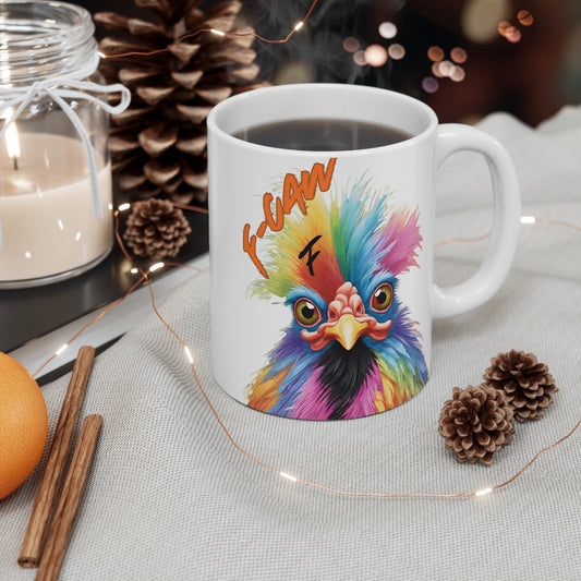 F -Caw F Rooster Mug – *Adult * - Just Gigi IFYKYK