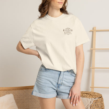 EDRL Mountain Logo T‑Shirt — Minimal Outdoor Crewneck