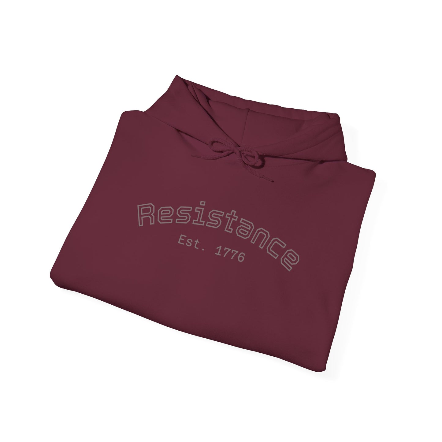 Resistance Hoodie — Vintage Flag Graphic Hooded Sweatshirt (Est. 1776)