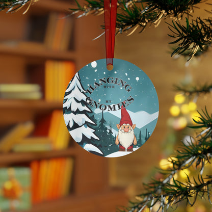 Hanging With My Gnomies Metal Ornament 2025 Keepsake