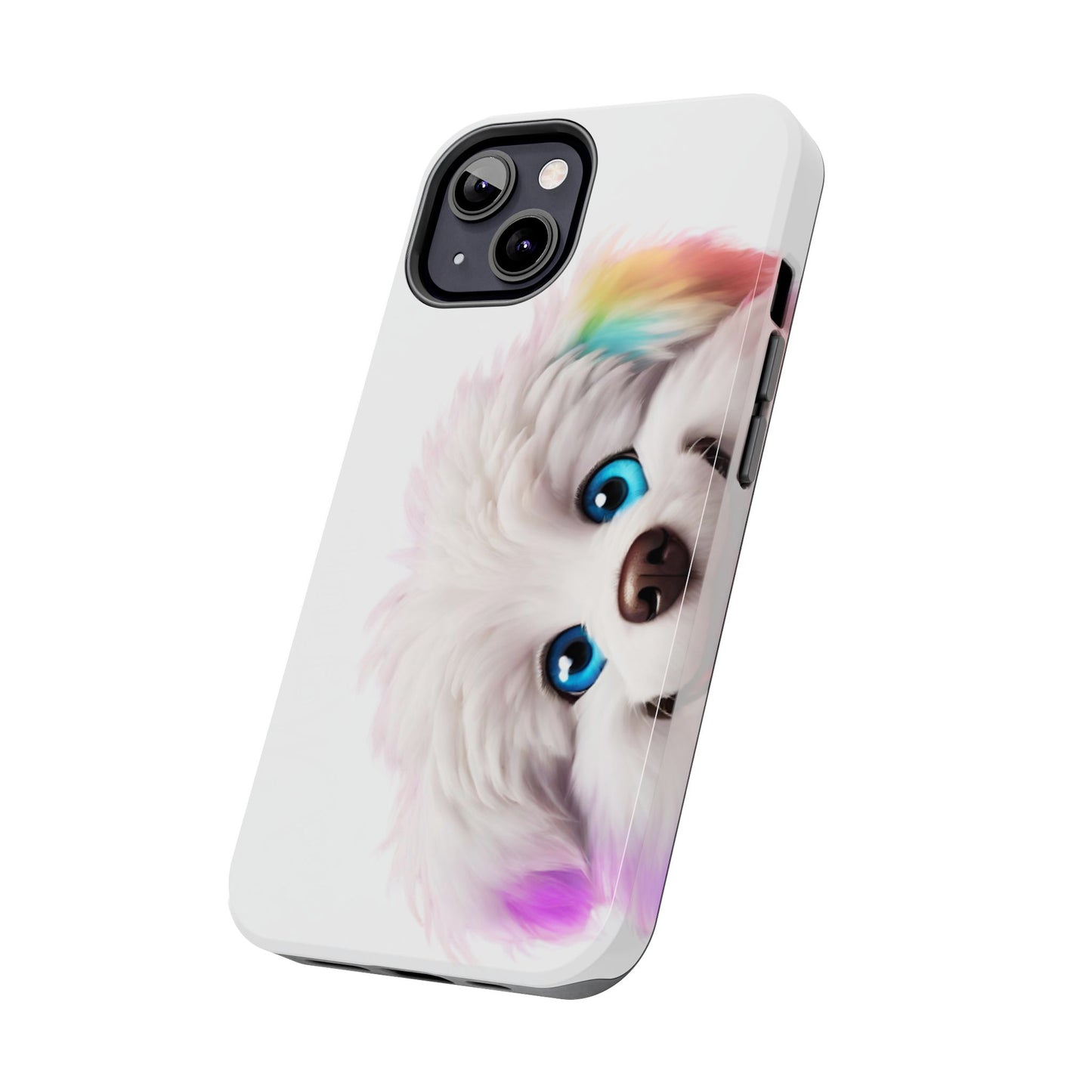 Peeking Doggo design Tough Phone Cases