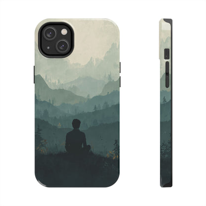 Grey Mountains Serene Silhouette Tough Case