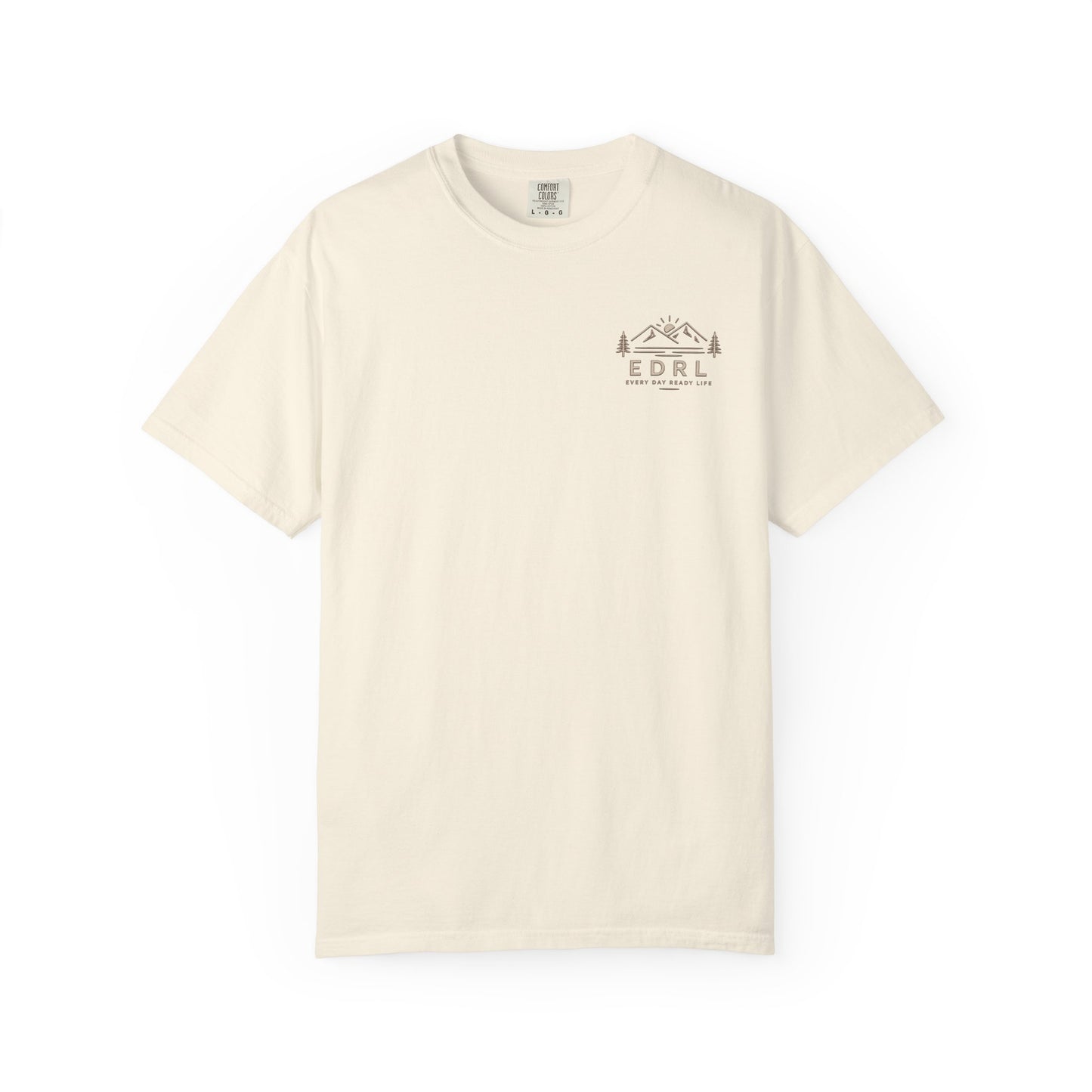 EDRL Mountain Logo T‑Shirt — Minimal Outdoor Crewneck