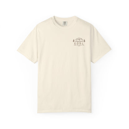 EDRL Mountain Logo T‑Shirt — Minimal Outdoor Crewneck