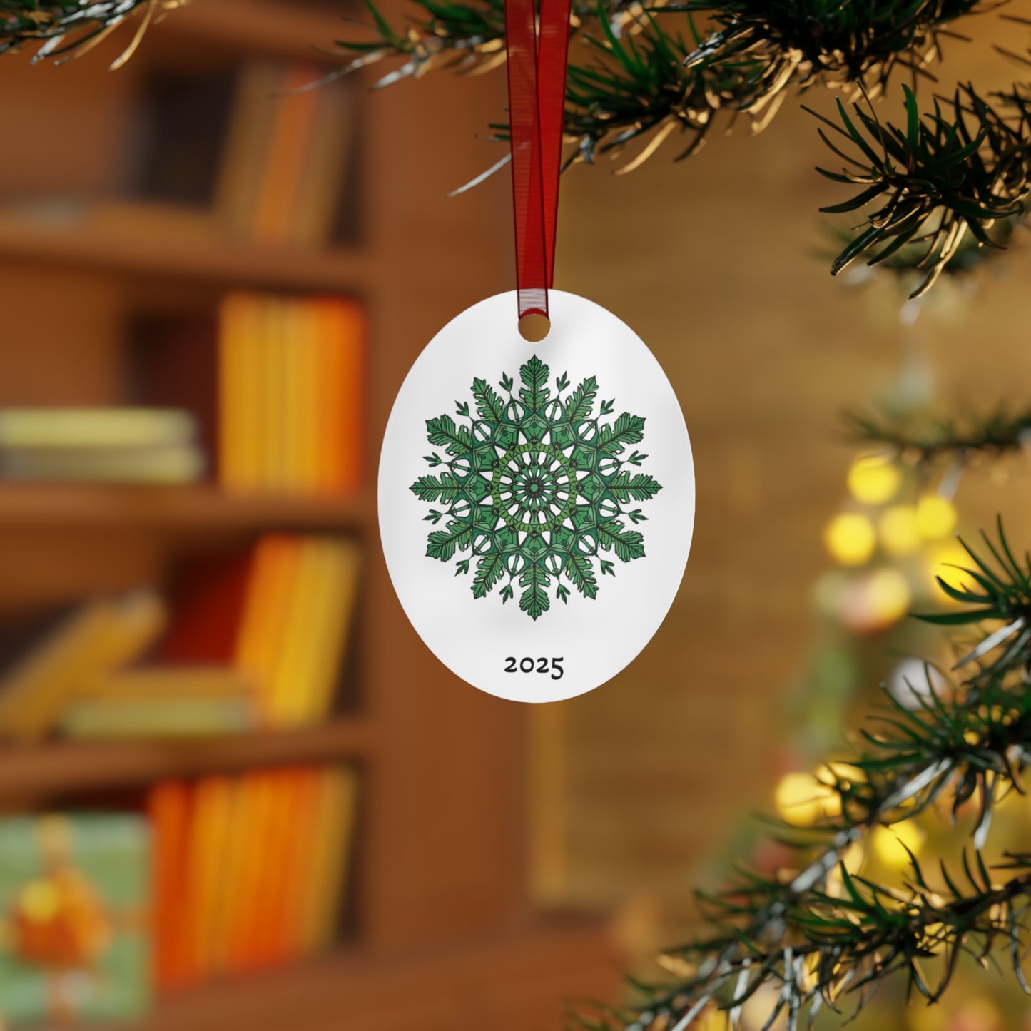 2025 Green Mandala Bell Metal Ornament — Just Gigi IFYKYK