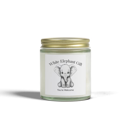 White Elephant Gift (4oz & 9oz) Scented Candles - Just Gigi IFYKYK