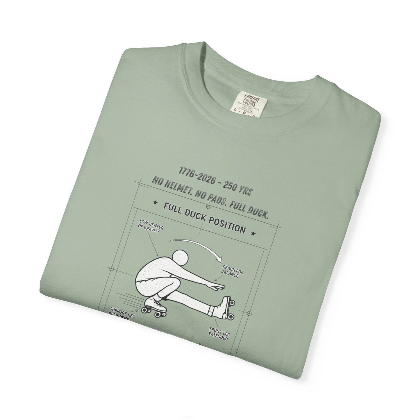 Full Duck Position Blueprint Graphic Tee - Just Gigi IFYKYK