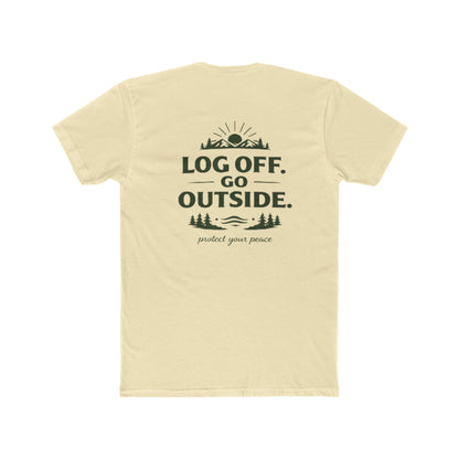 Log Off Go Outside Tee From EDRL by Just Gigi IFYKYK