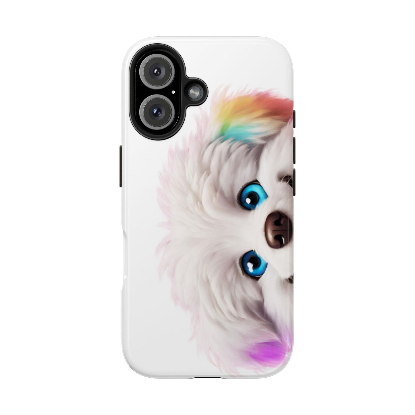 Peeking Doggo design Tough Phone Cases