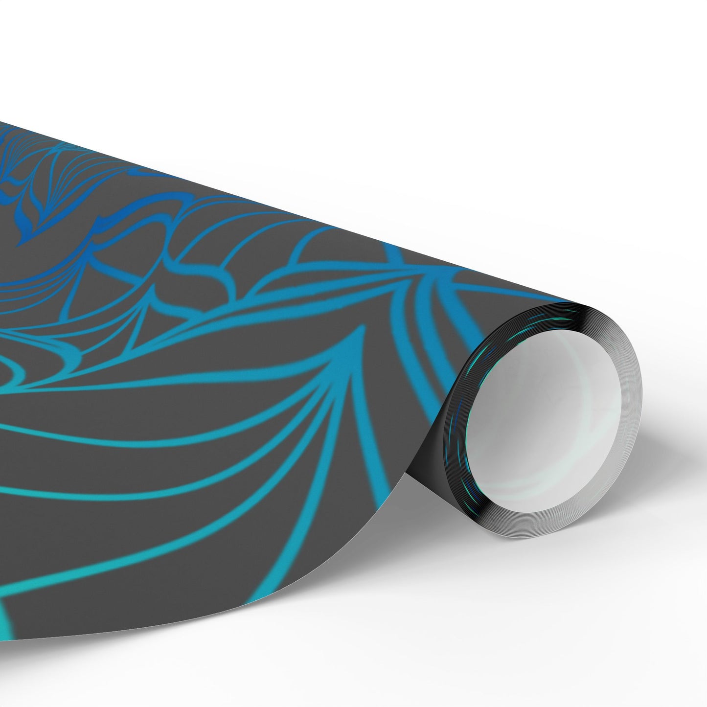 Mandala Geometric Blue Wrapping Paper Roll — Just Gigi IFYKYK