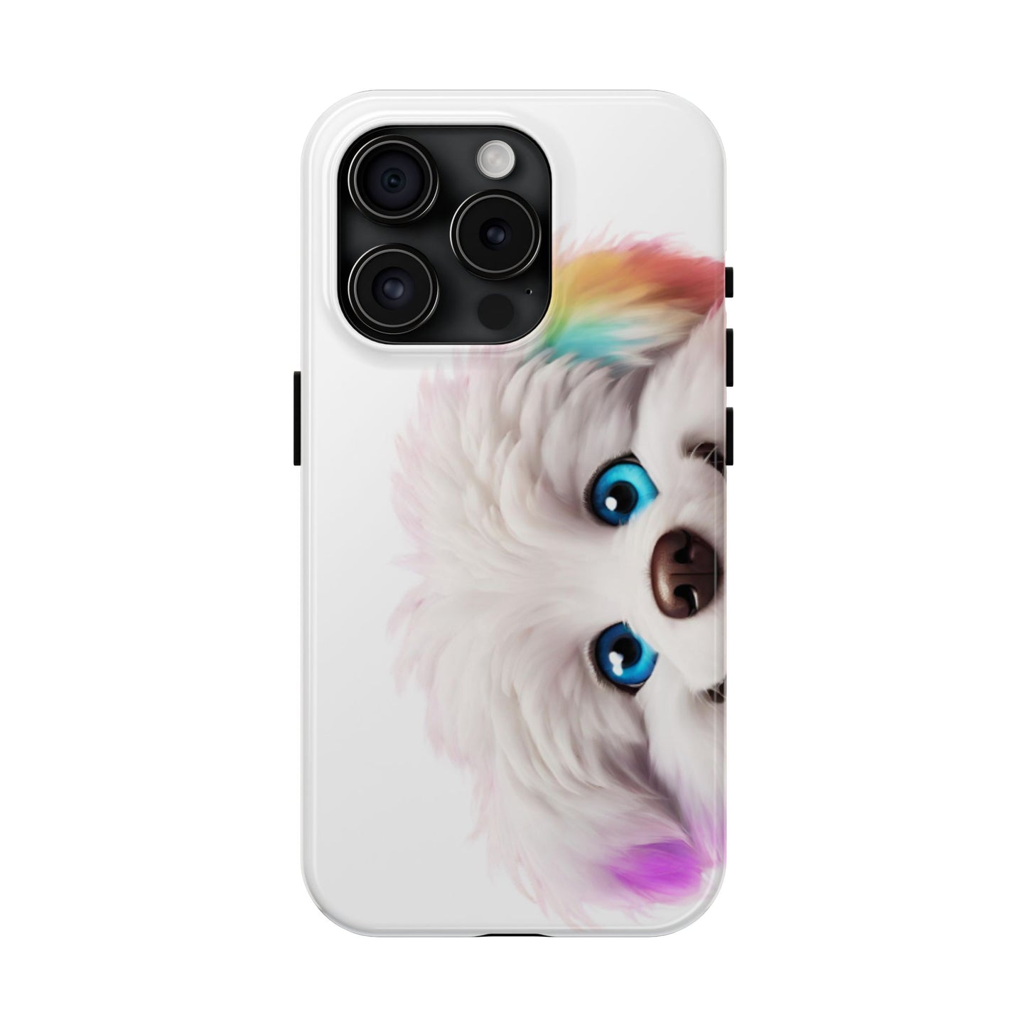 Peeking Doggo design Tough Phone Cases