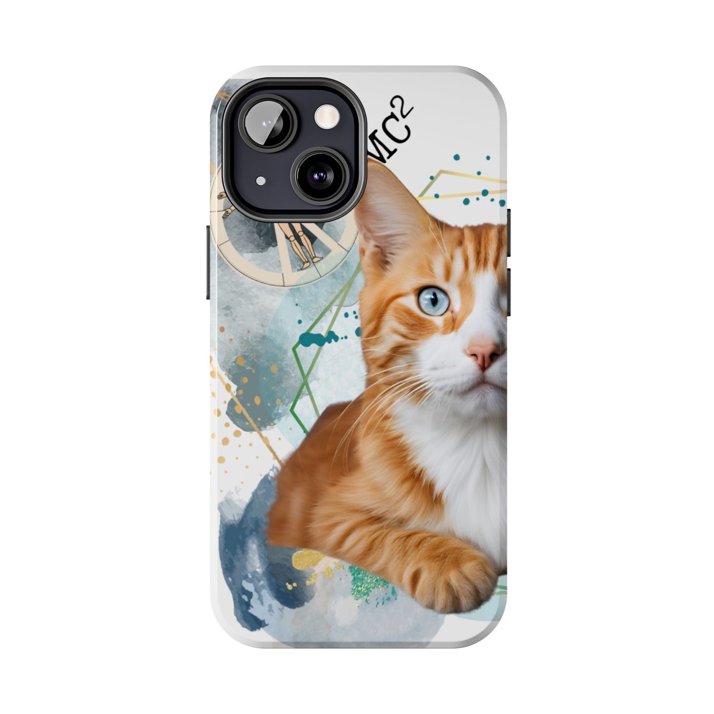 E=MC2 Cat Tough Phone Cases