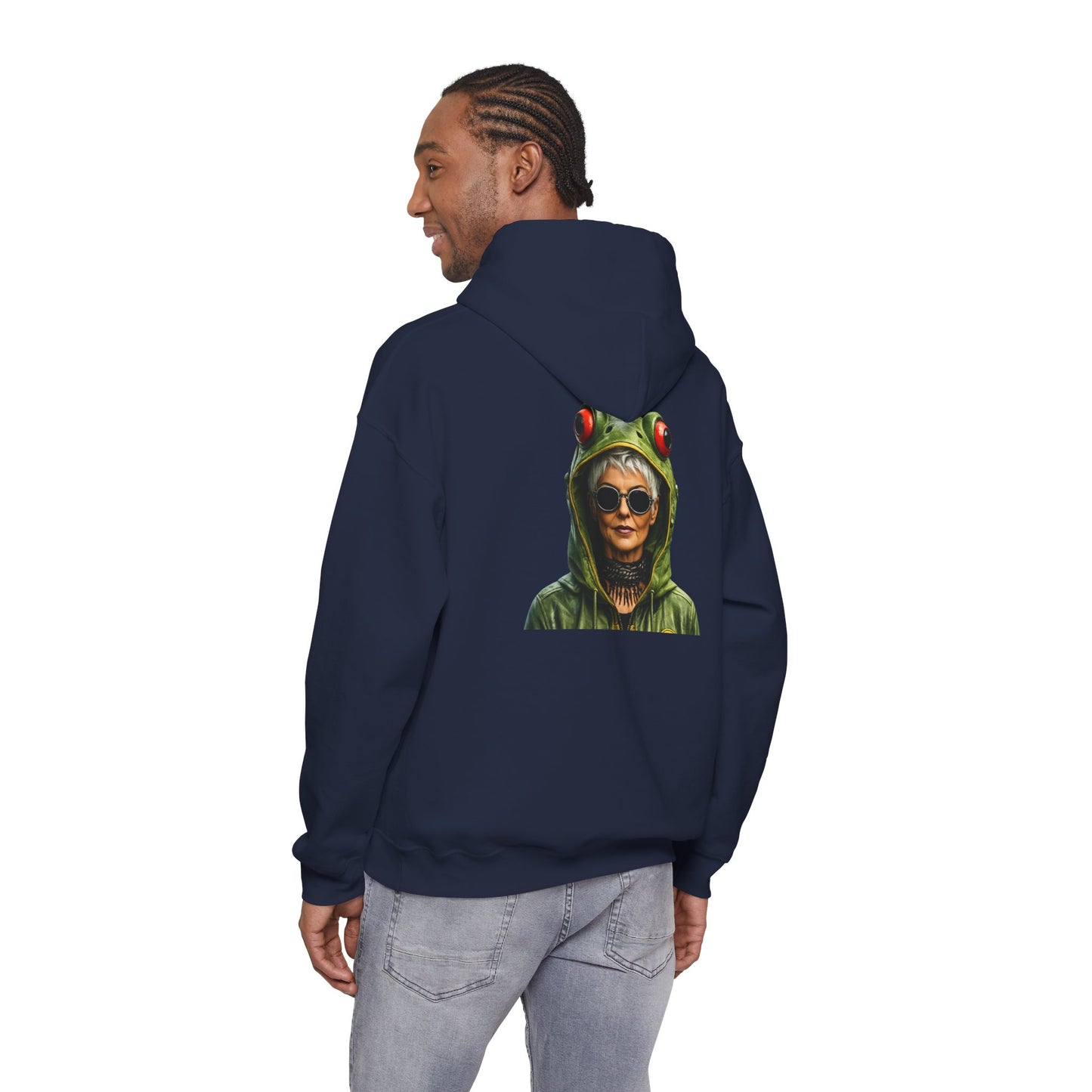 Resistance Est. 1776 Hoodie — Frog Hood Portrait Graphic Sweatshirt
