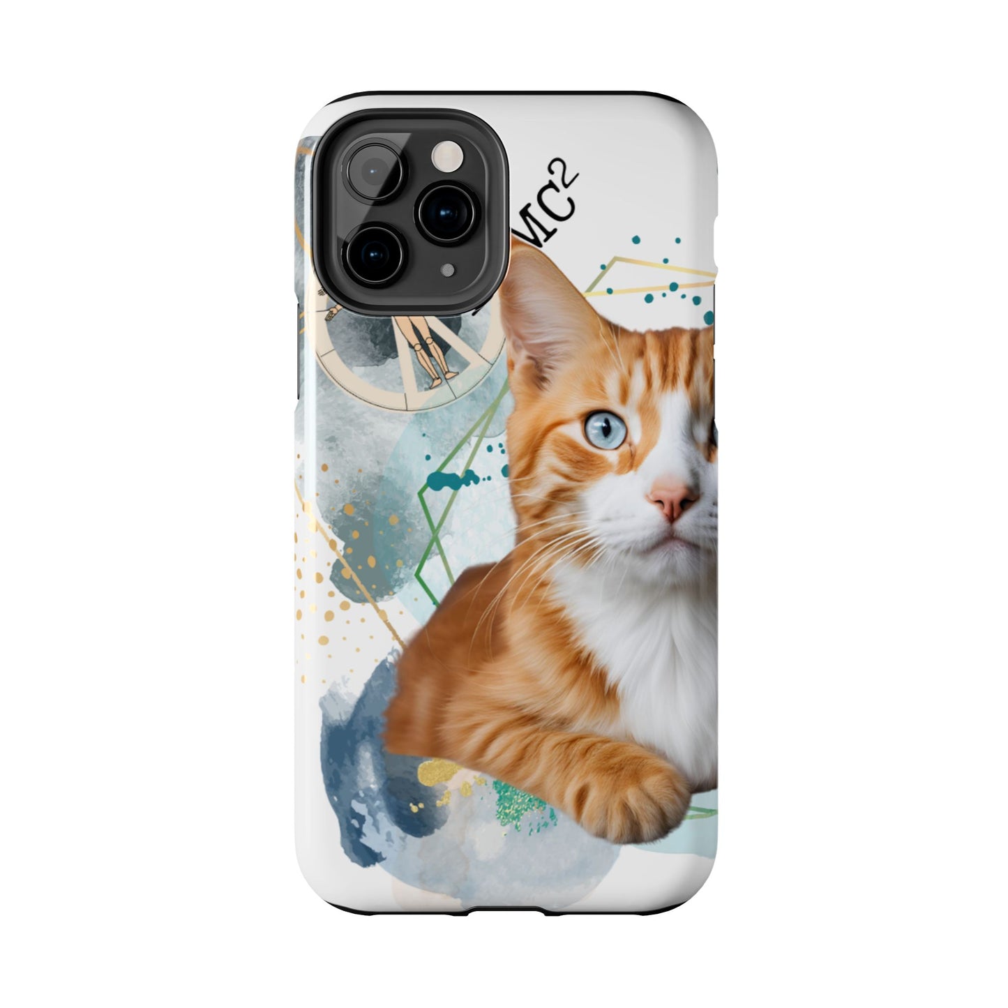 E=MC2 Cat Tough Phone Cases