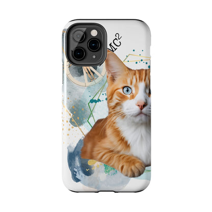 E=MC2 Cat Tough Phone Cases