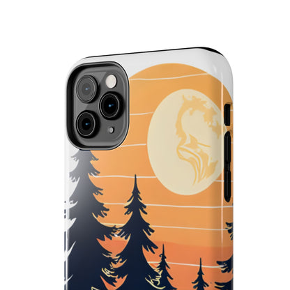 Retro Sunset Pines Graphic Phone Case - Just Gigi IFYKYK
