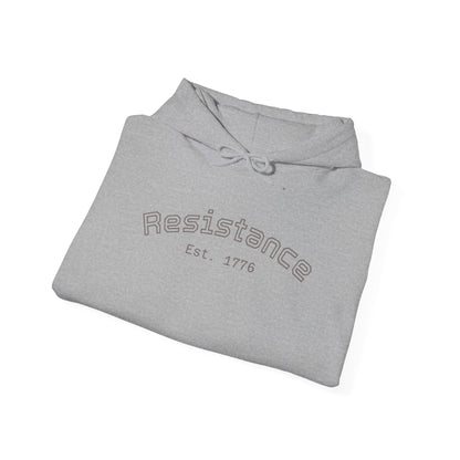 Resistance Hoodie — Vintage Flag Graphic Hooded Sweatshirt (Est. 1776)