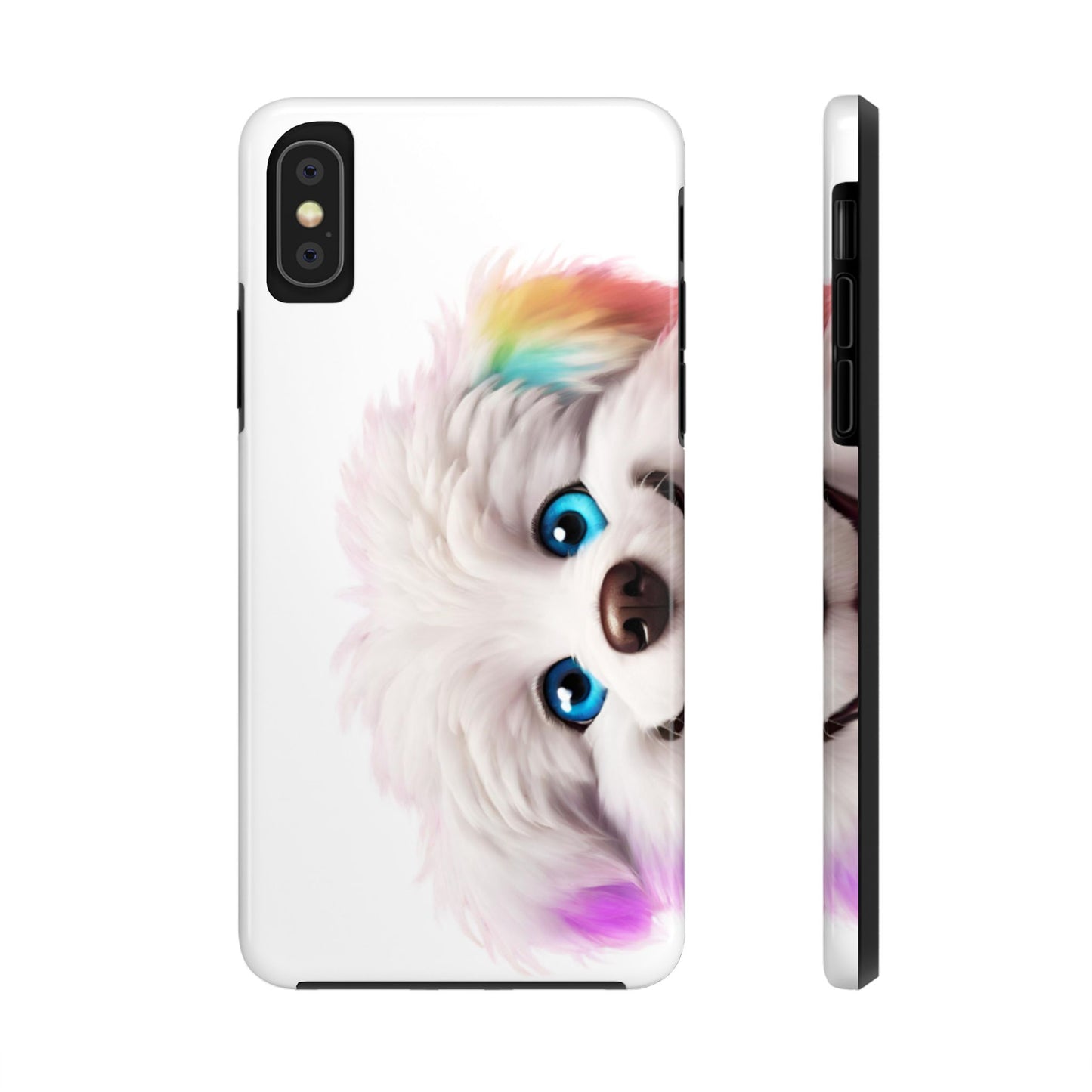 Peeking Doggo design Tough Phone Cases