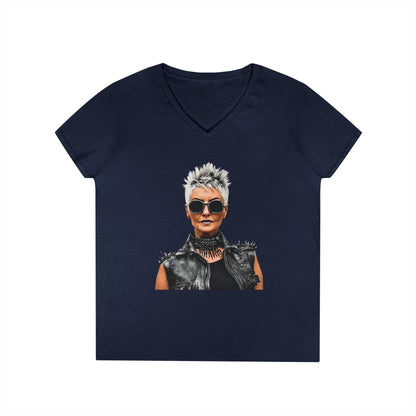 Just Gigi IFYKYK Audaciously You  Ladies' V-Neck T-Shirt