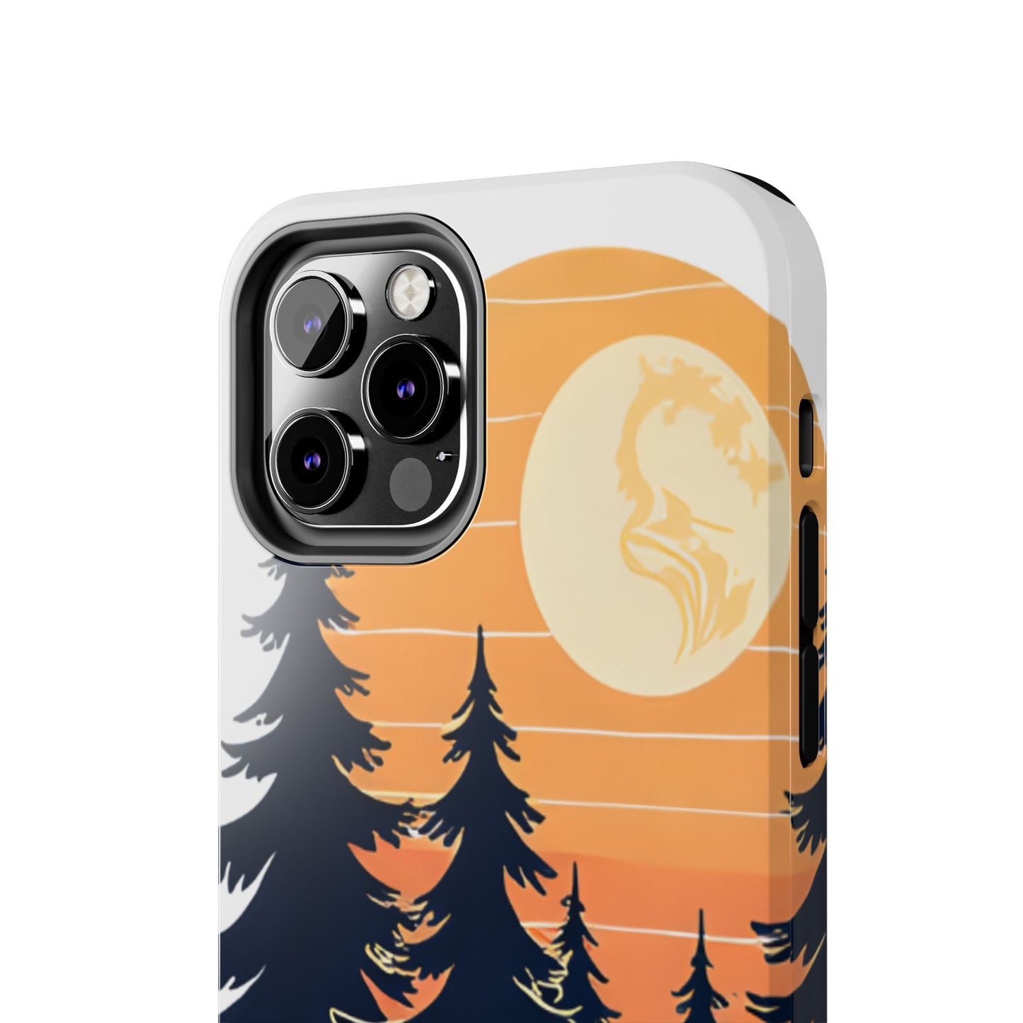 Retro Sunset Pines Graphic Phone Case - Just Gigi IFYKYK