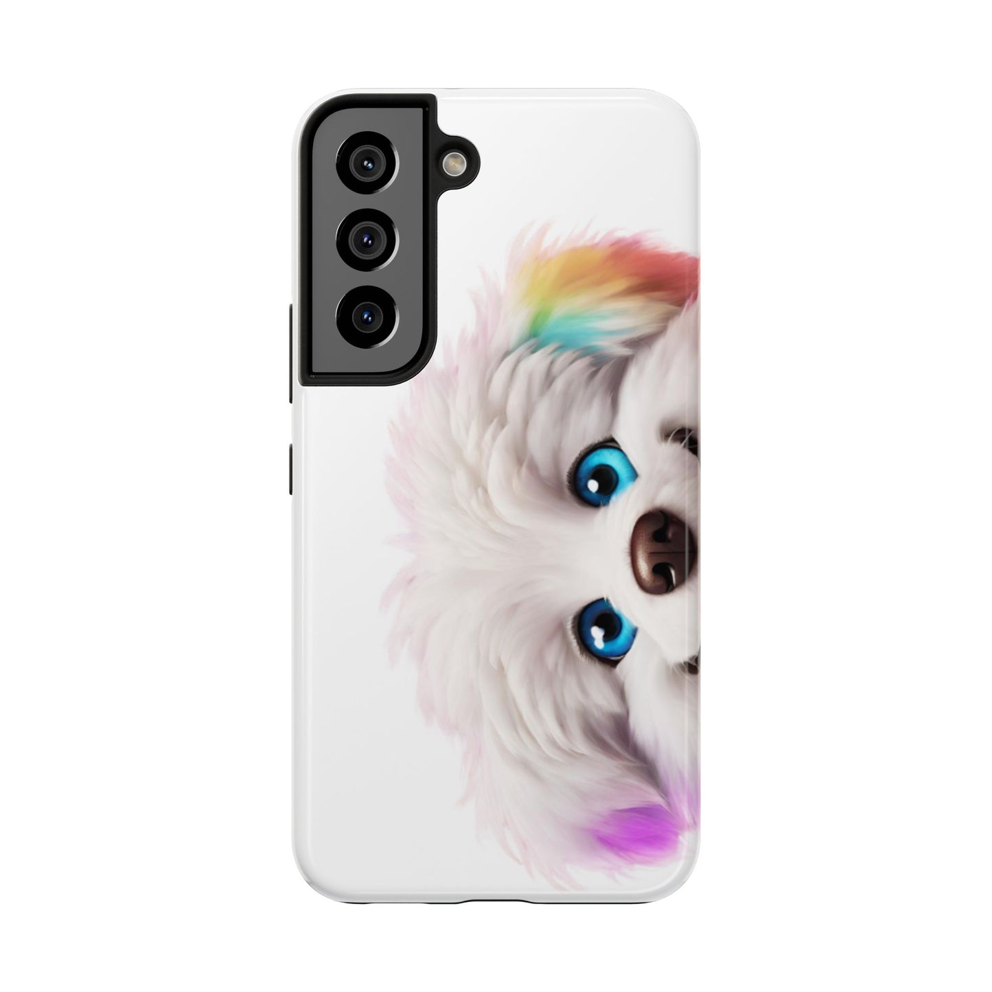 Peeking Doggo design Tough Phone Cases