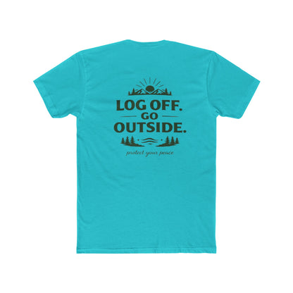 Log Off Go Outside Tee From EDRL by Just Gigi IFYKYK