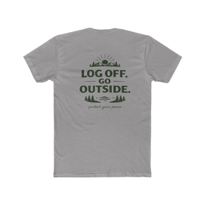 Log Off Go Outside Tee From EDRL by Just Gigi IFYKYK