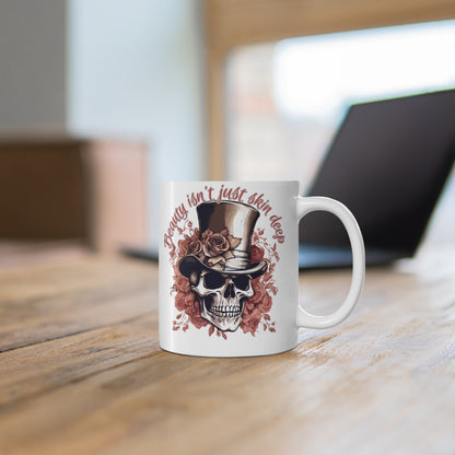 Steampunk Floral Skull 11 Oz Mug Just Gigi IFYKYK