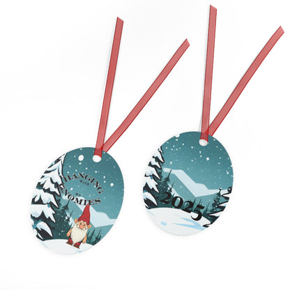 Hanging With My Gnomies Metal Ornament 2025 Keepsake