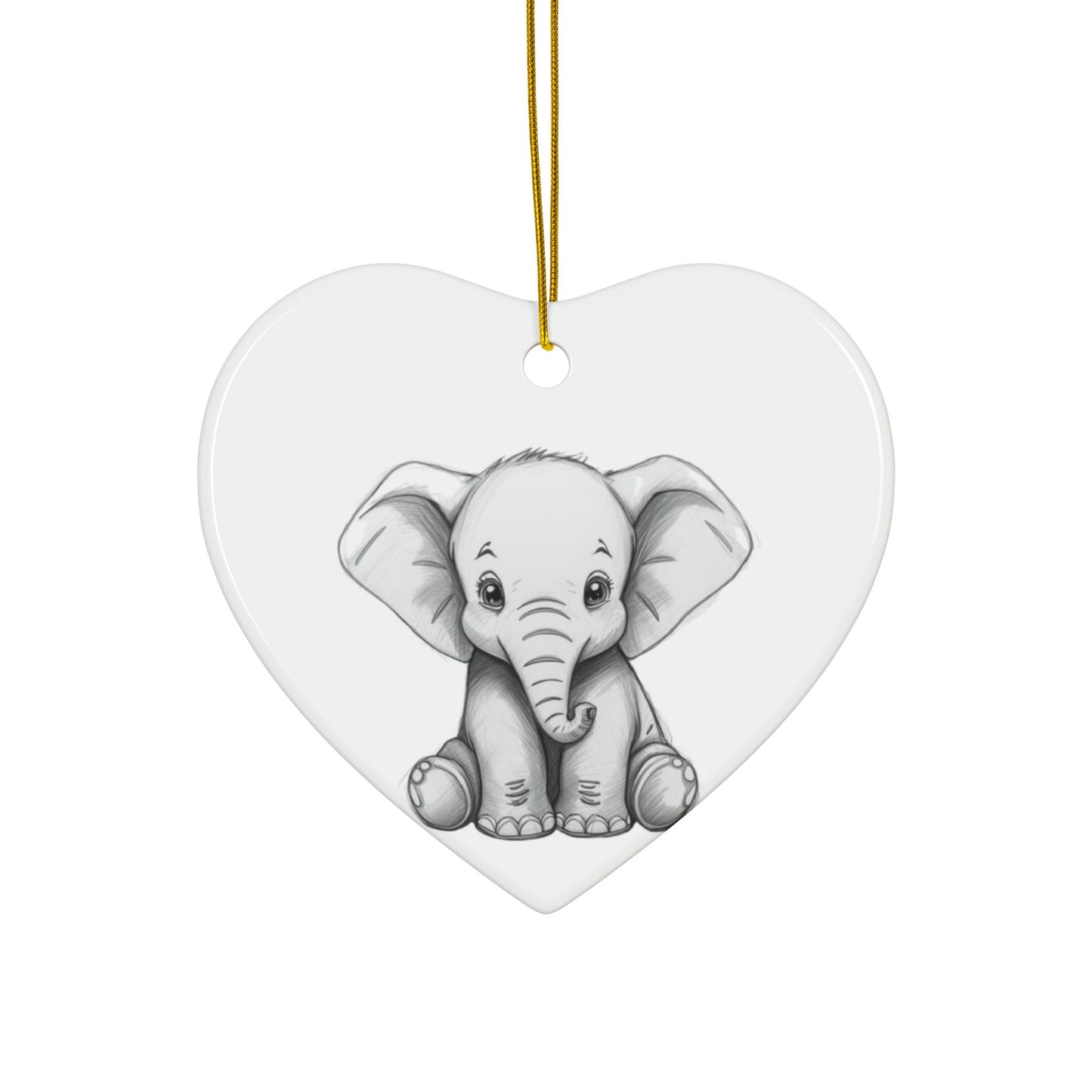 White Elephant 2025 Keepsake Ceramic Ornament — Just Gigi IFYKYK