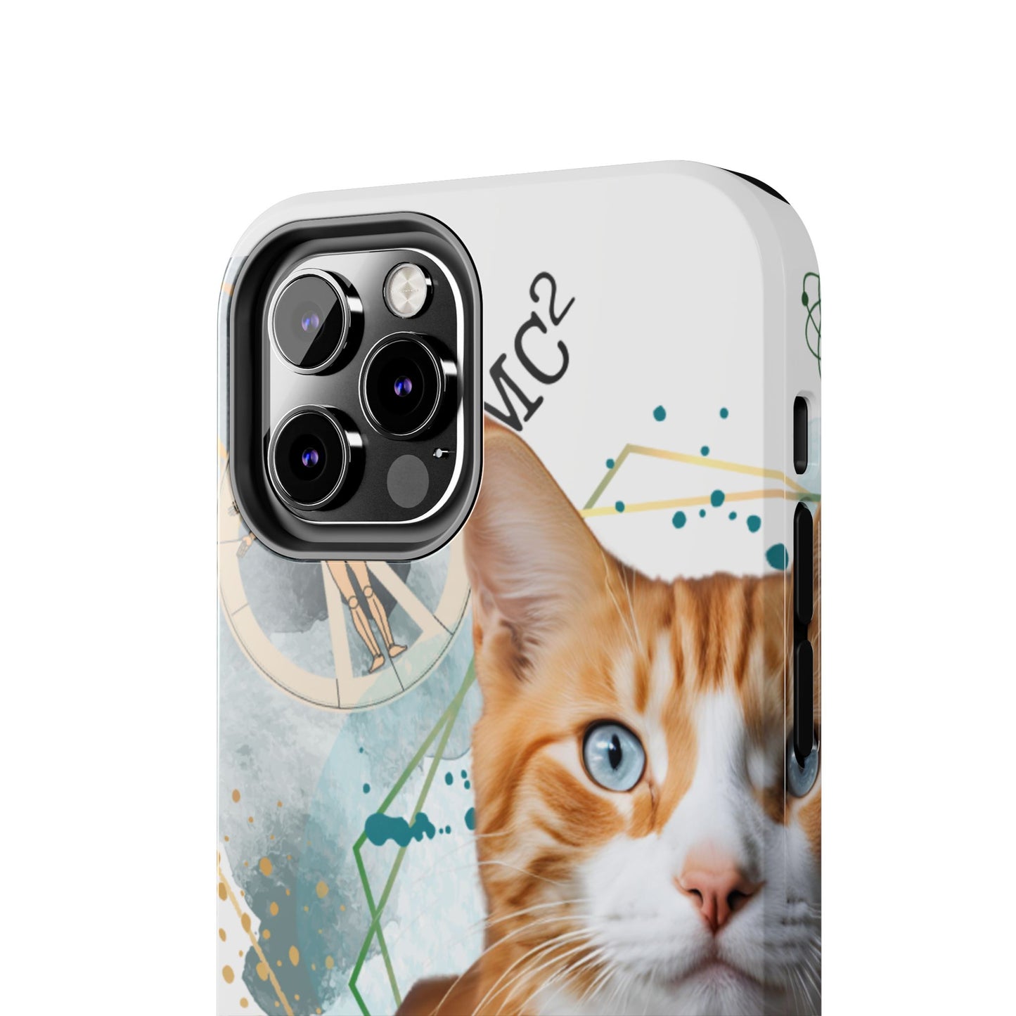 E=MC2 Cat Tough Phone Cases