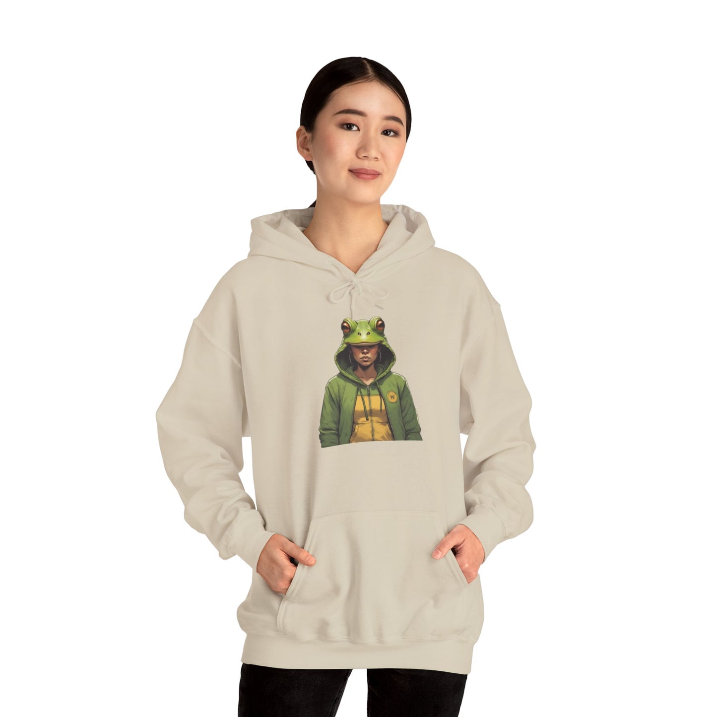 Frog Woman Graphic Hoodie – Unique Statement Streetwear  Just Gigi IFYKYK