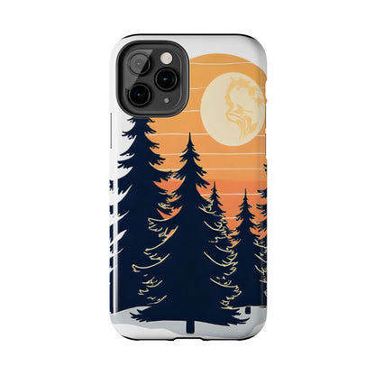 Retro Sunset Pines Graphic Phone Case - Just Gigi IFYKYK