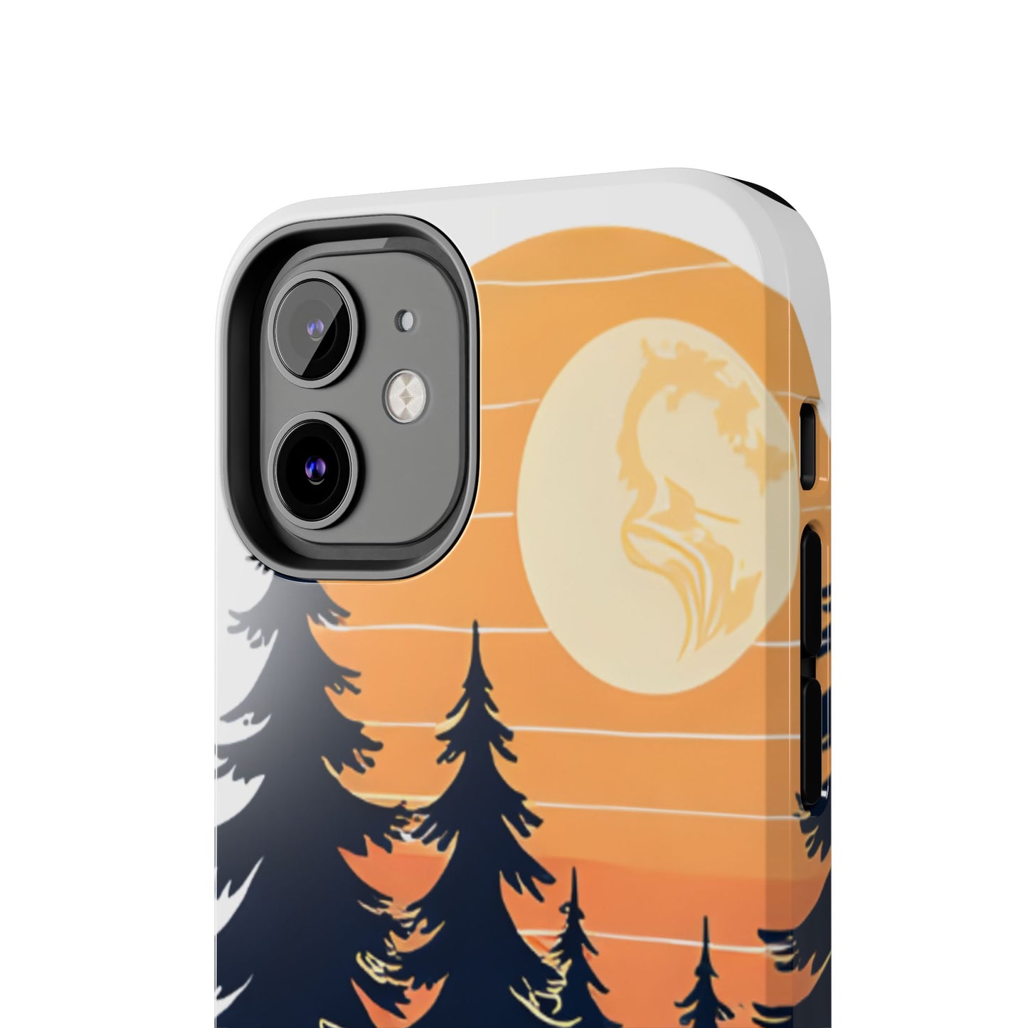 Retro Sunset Pines Graphic Phone Case - Just Gigi IFYKYK