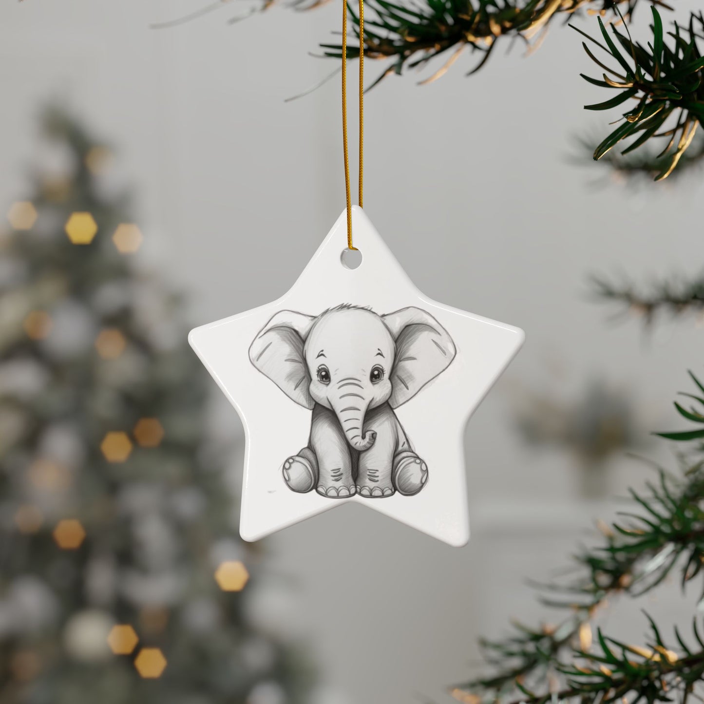 White Elephant 2025 Keepsake Ceramic Ornament — Just Gigi IFYKYK