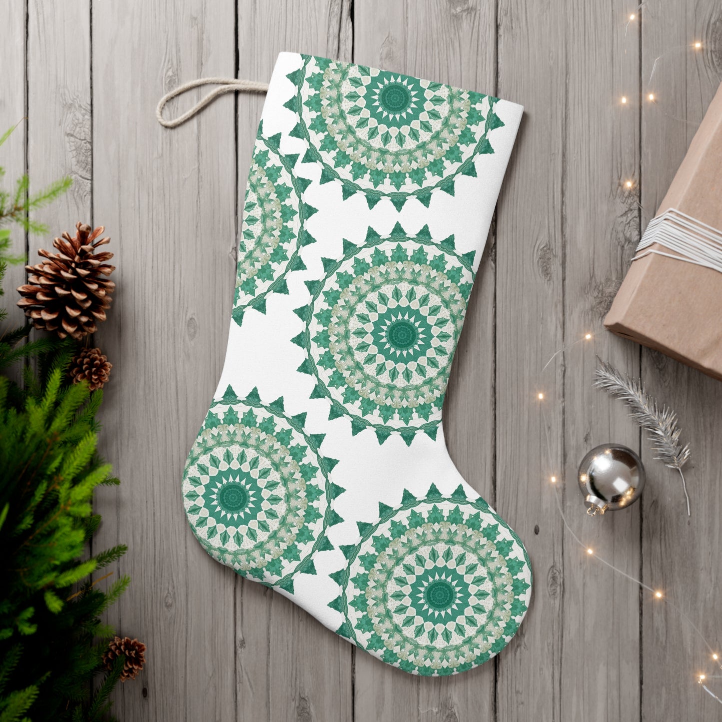 Evergreen inspired Mandala  Christmas Stocking – Just Gigi IFYKYK