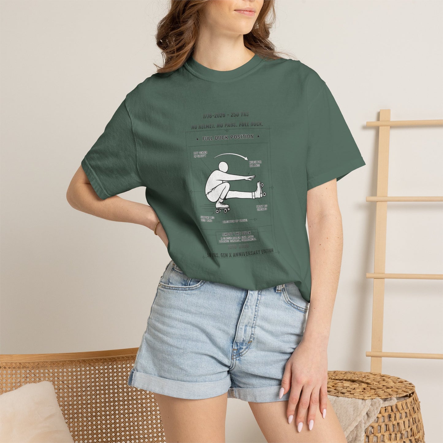 Full Duck Position Blueprint Graphic Tee - Just Gigi IFYKYK