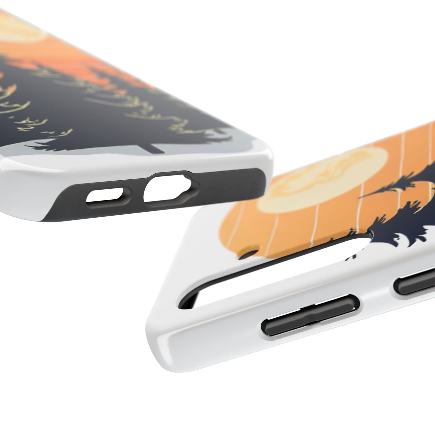 Retro Sunset Pines Graphic Phone Case - Just Gigi IFYKYK