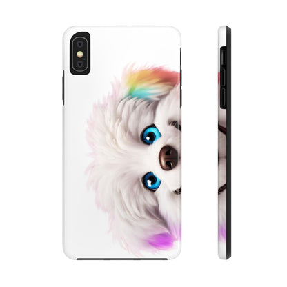 Peeking Doggo design Tough Phone Cases