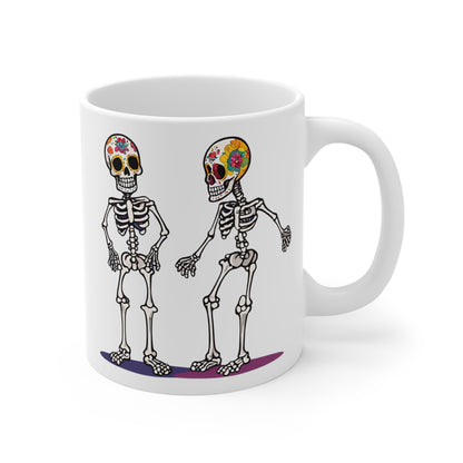 Dad Jokes Sugar Skull 11 oz Mug Just Gigi IFYKYK
