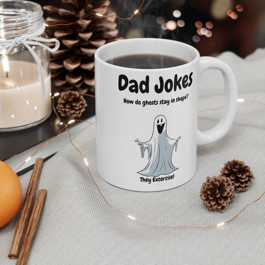 Dad Jokes Ghosties Mug 11oz
