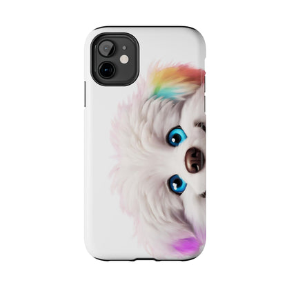 Peeking Doggo design Tough Phone Cases