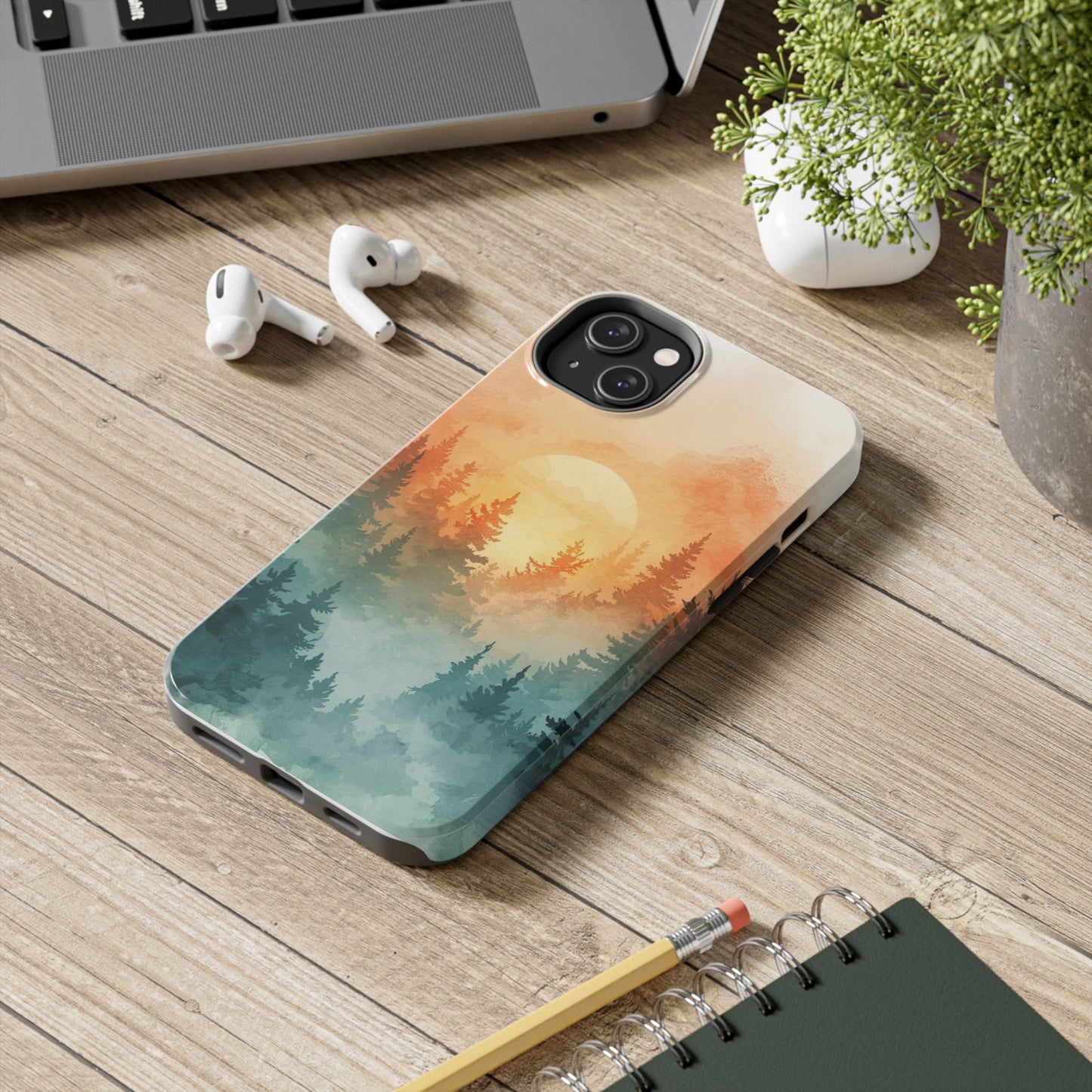 Sunset Forest Mist Tough Phone Case -Just Gigi IFYKYK