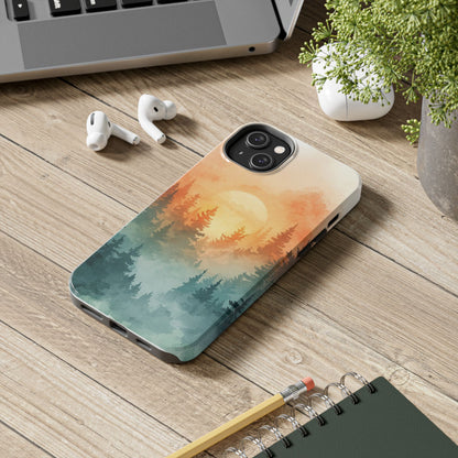 Sunset Forest Mist Tough Phone Case -Just Gigi IFYKYK