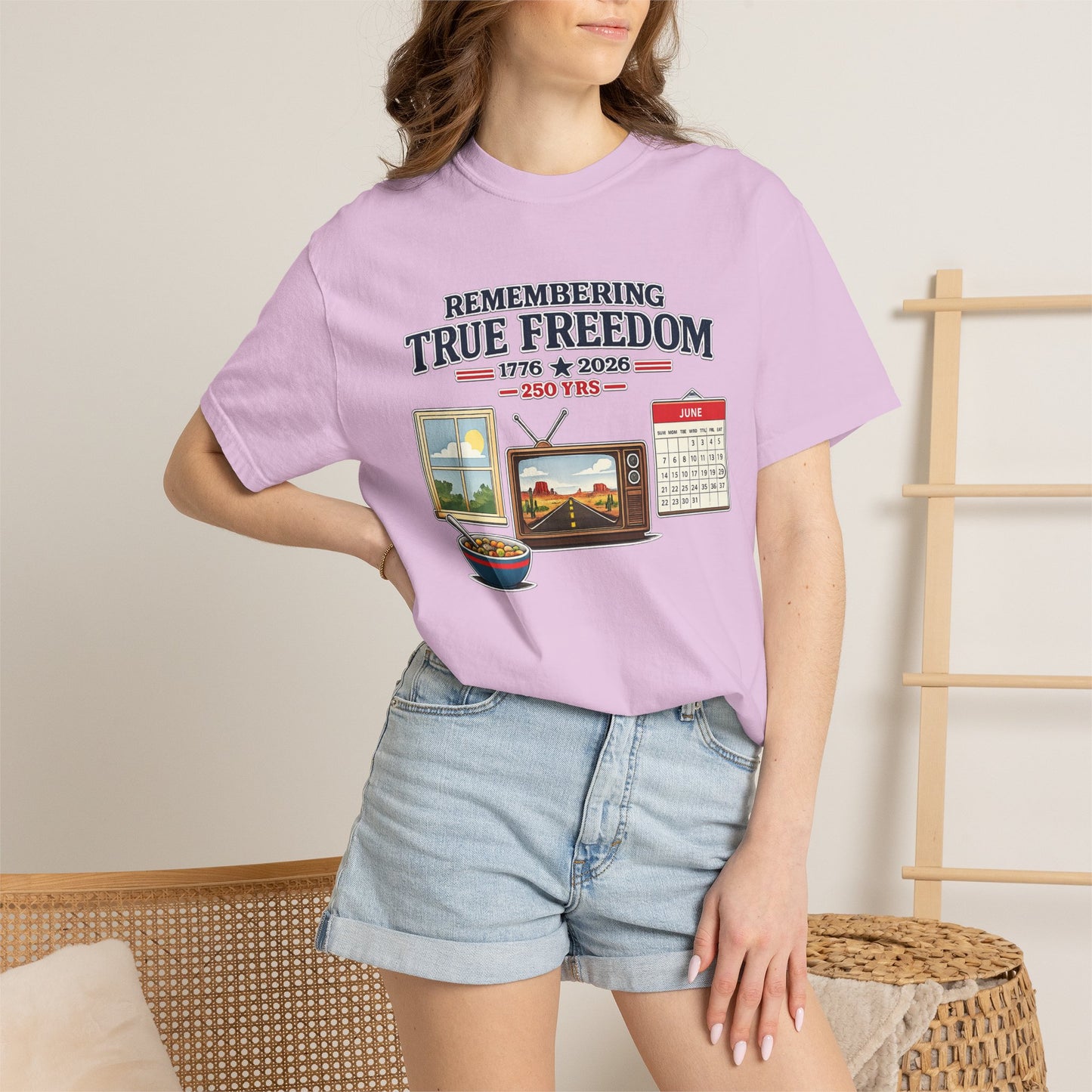 Remembering True Freedom T‑Shirt — 1776 to 2026 Patriotic Graphic Tee Just Gigi IFYKYK