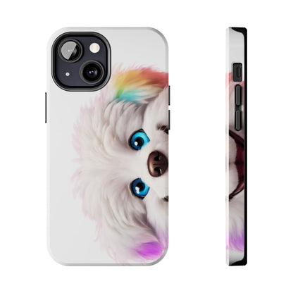 Peeking Doggo design Tough Phone Cases