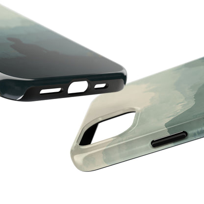 Grey Mountains Serene Silhouette Tough Case